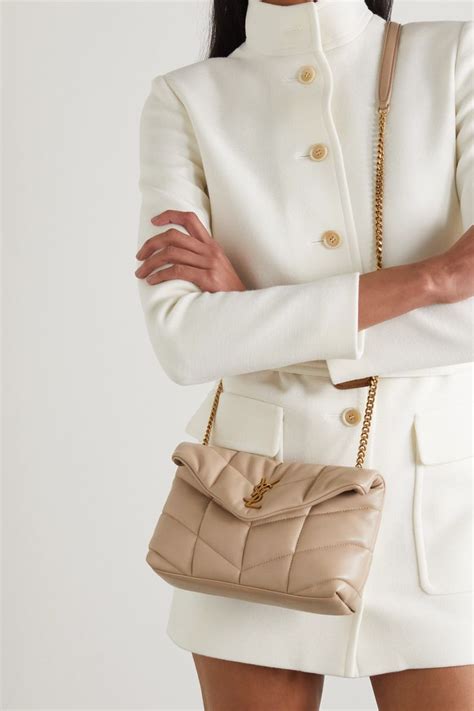 ysl toy loulou bag beige|ysl loulou puffer suede.